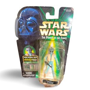 Star Wars Action Figure: Greedo with Comtech chip: Sealed: 90’s Hasbro Toy